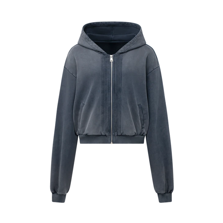 Nigh Aigéad mórdhíola OEM Oversized Trom Zip Up Hoodie Kornit DTG Print